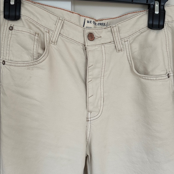 We the Free Lucky You Mid Rise Barrel denim by Free People sz 27 EUC - Picture 2 of 10